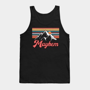 Great Gift For Mayhem Name Vintage Styles Color 70s 80s 90s Tank Top